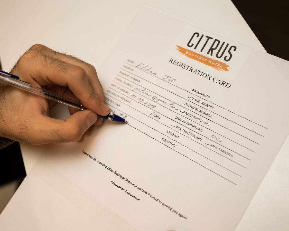 באקו Citrus Boutique Hotel מראה חיצוני תמונה
